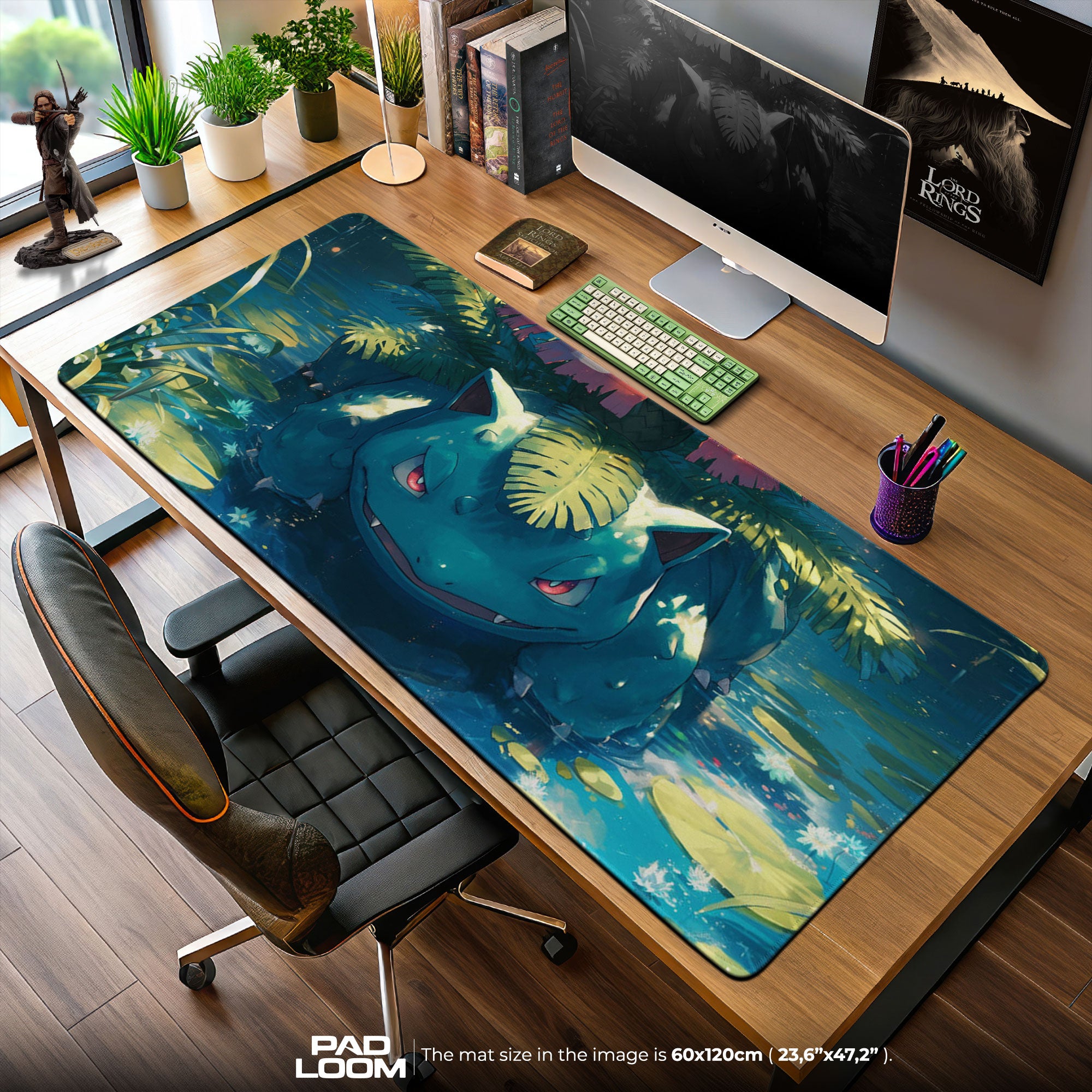 Venusaur Jungle Watch Mouse Pad, Pokémon Gaming Desk Mat