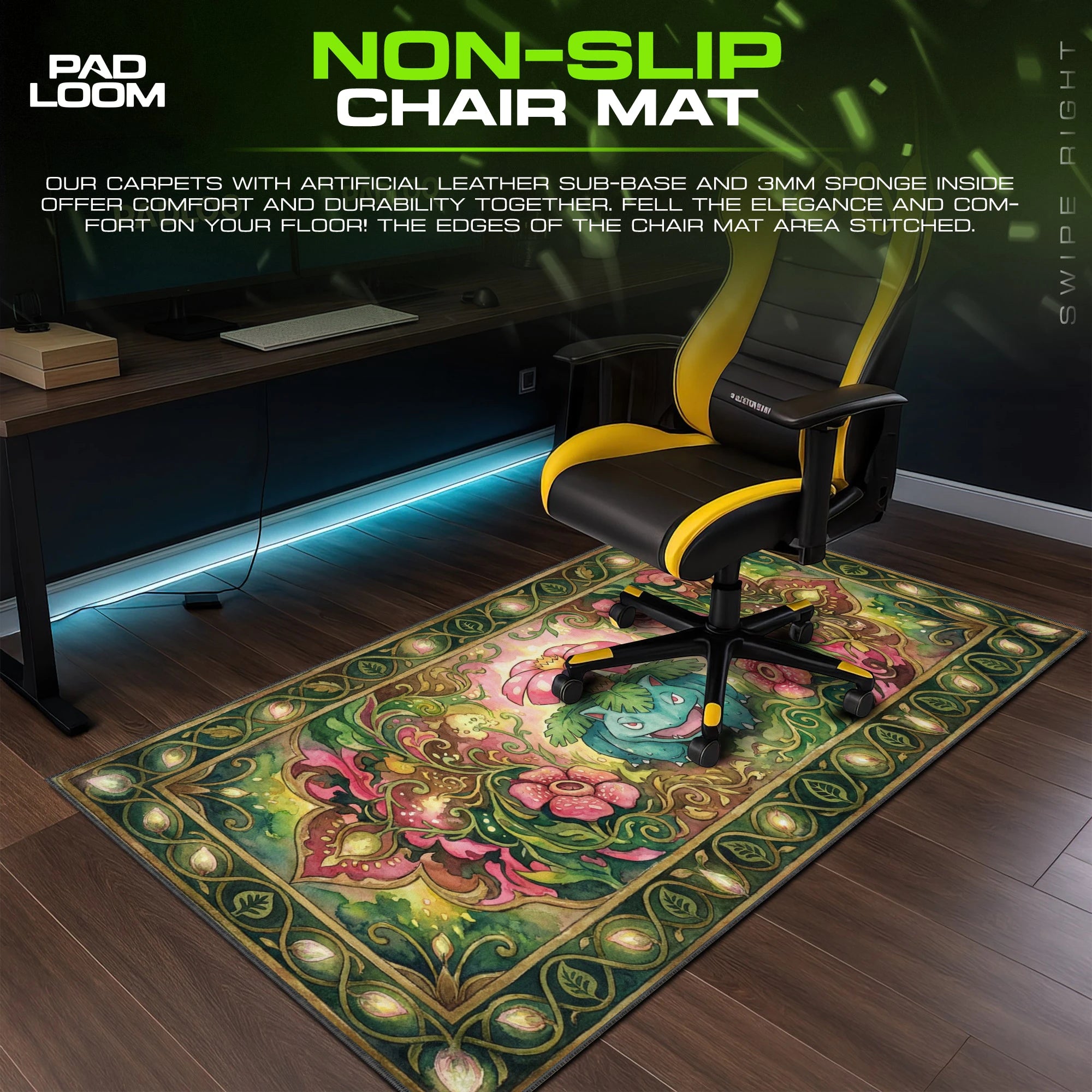 Venusaur Tapestry Bloom Mouse Pad - Pokemon Desk Mat