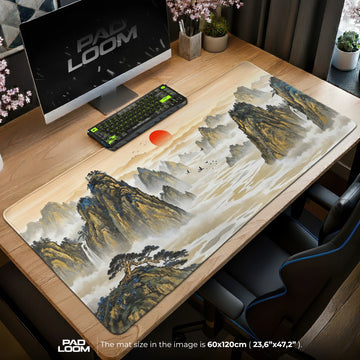 Vermilion Peaks Mouse Pad – gaming desk mat by Padloom
