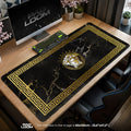 Versace Black Marble Gold Medusa mouse pad — main product view