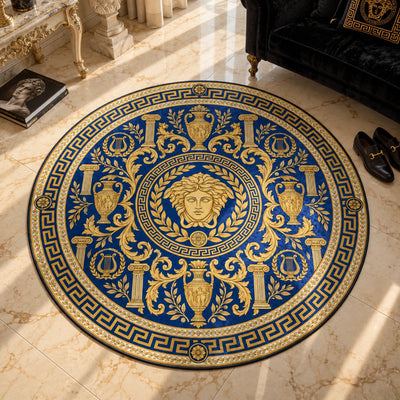 Versace Laurel Round Rug - Hypebeast Chair Mat