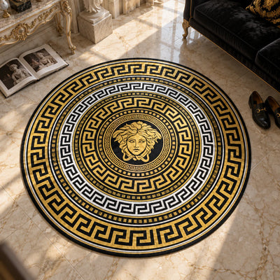 Versace Medusa Round Rug - Hypebeast Chair Mat