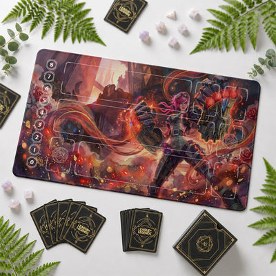 Vi Crimson Playmat - LoL Riftbound TCG Mat