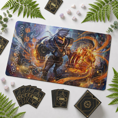 Vi Forge Playmat - LoL Riftbound TCG Mat