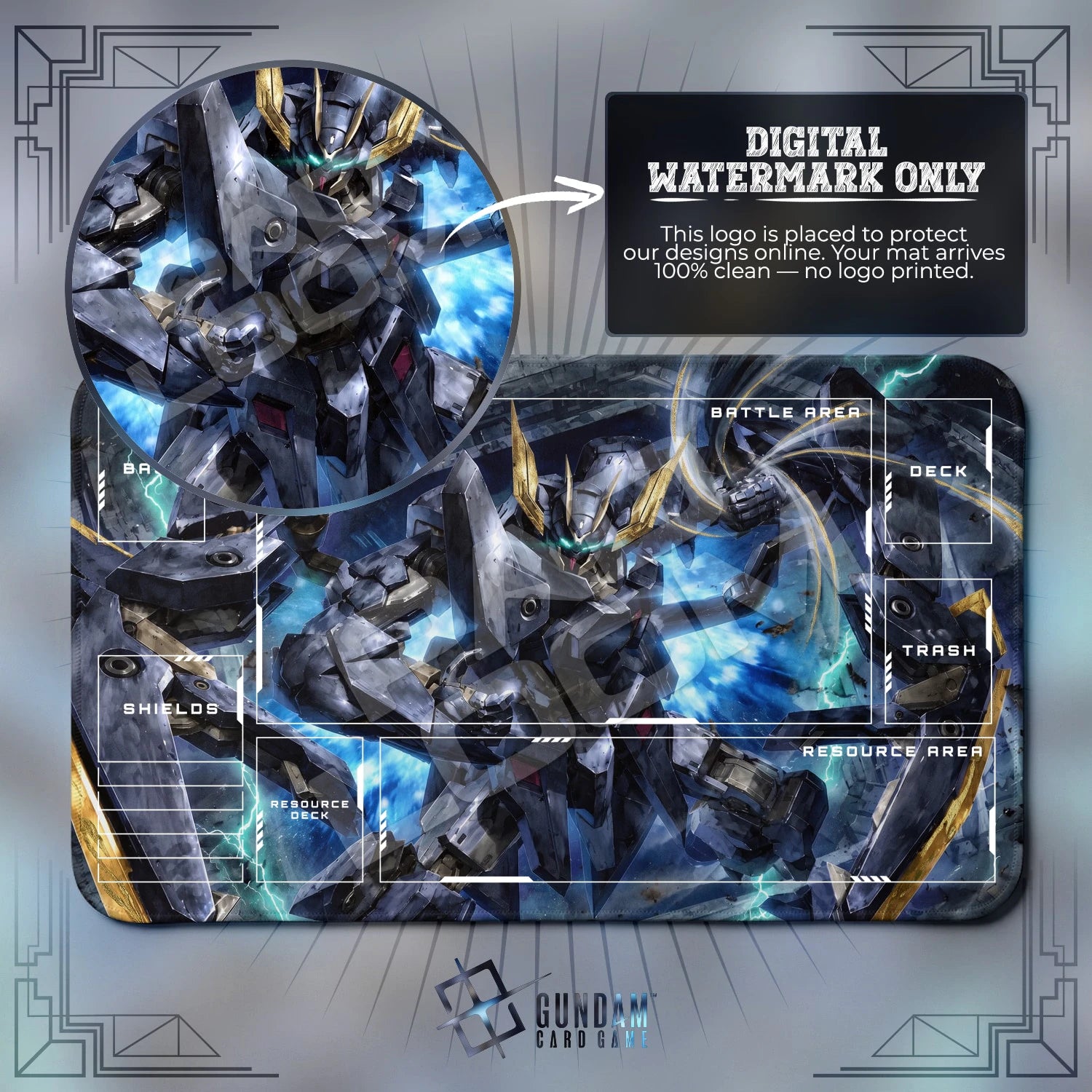Vidar Ghost Playmat - Gundam TCG Card Game Mat