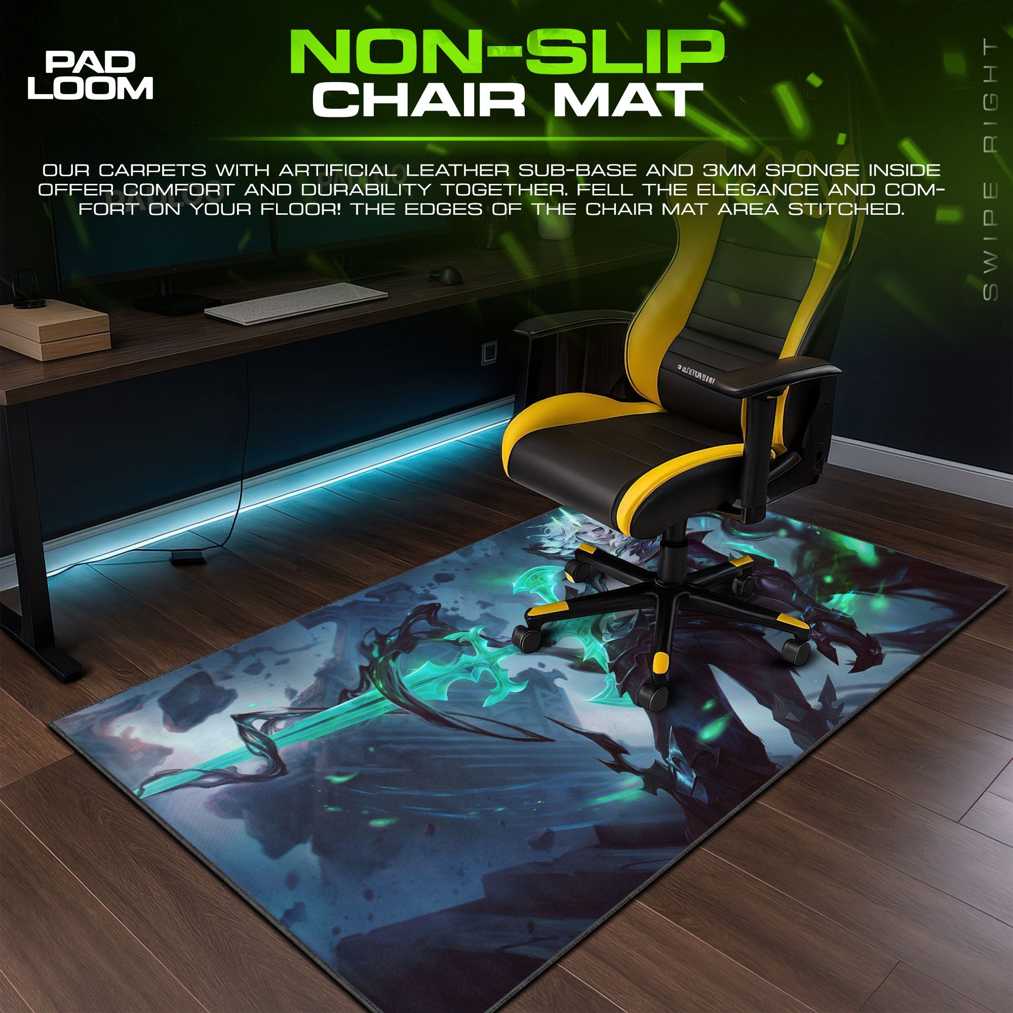 Viego Ruination Mouse Pad, League Shadow Isles Gaming Desk Mat