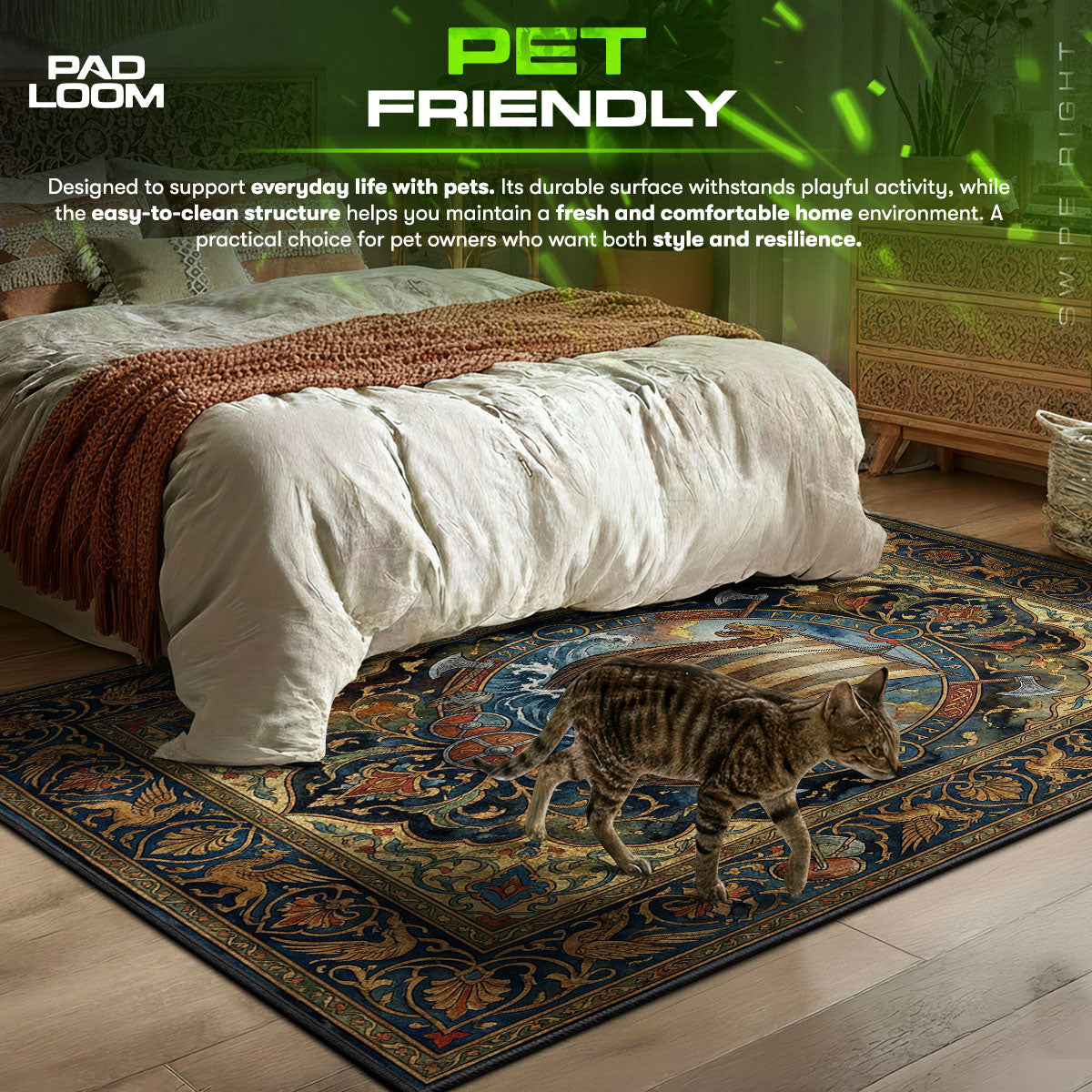 Viking Longship Voyage Rug - Vinland Saga Chair Mat