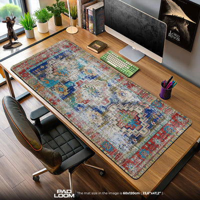 Vintage Bohemian Medallion Mouse Pad, Artistic Gamer Desk Mat