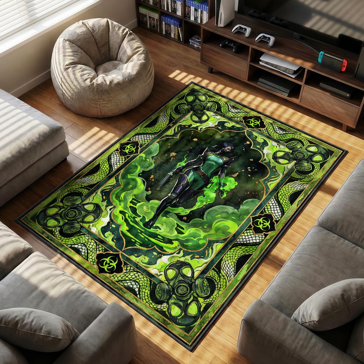 Viper Poison Pit Rug - Valorant Chair Mat