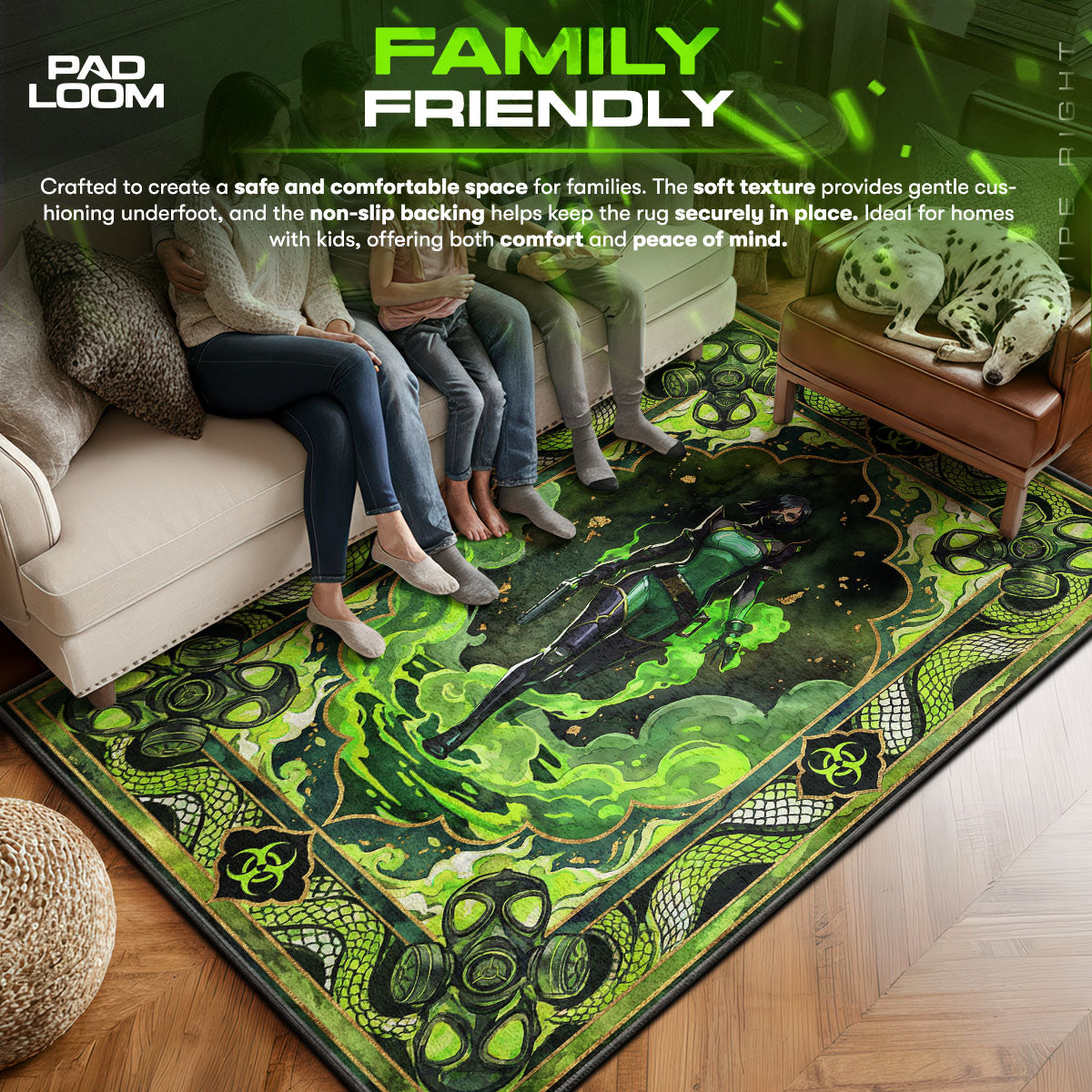 Viper Poison Pit Rug - Valorant Chair Mat