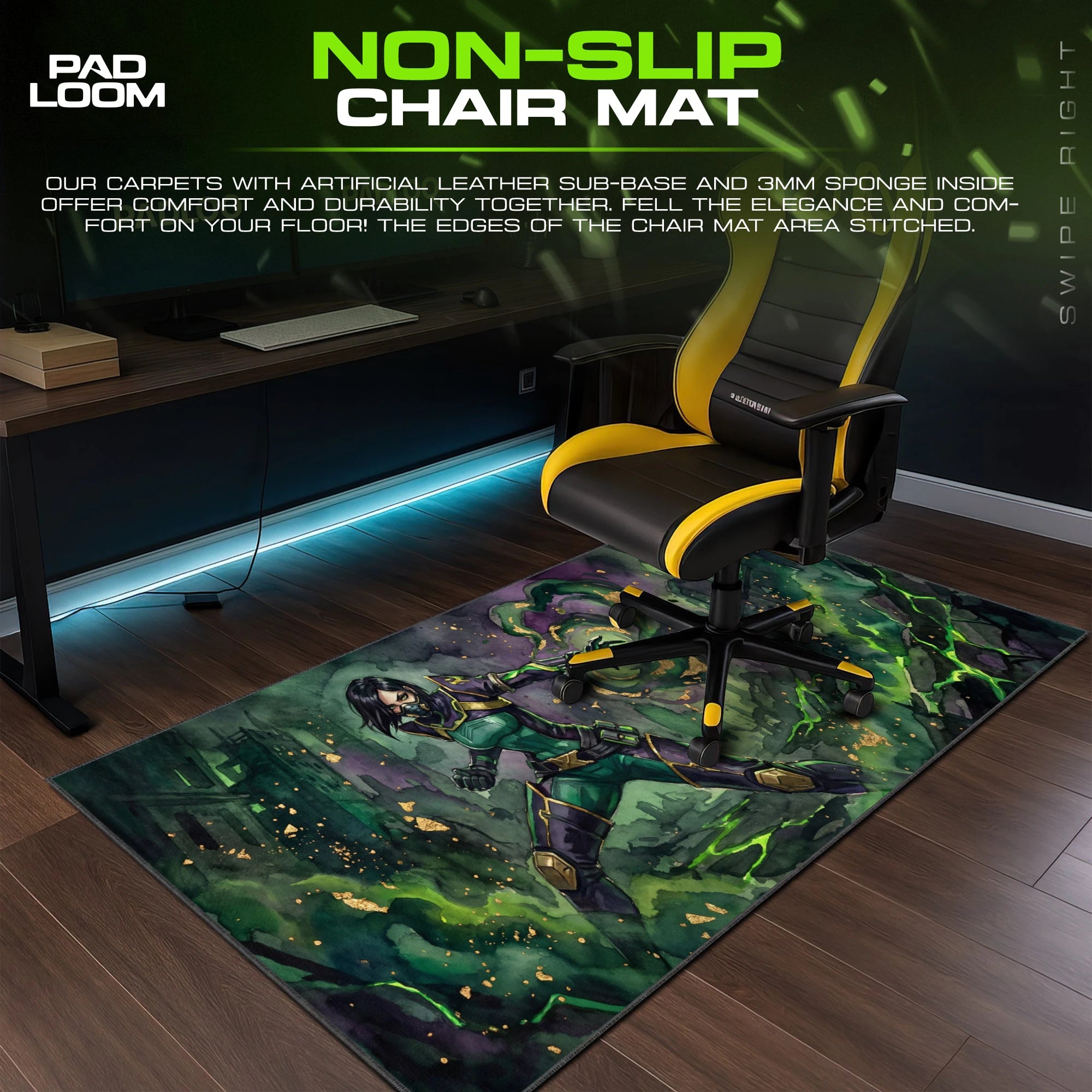 Viper Toxic Screen Mouse Pad - Valorant Desk Mat