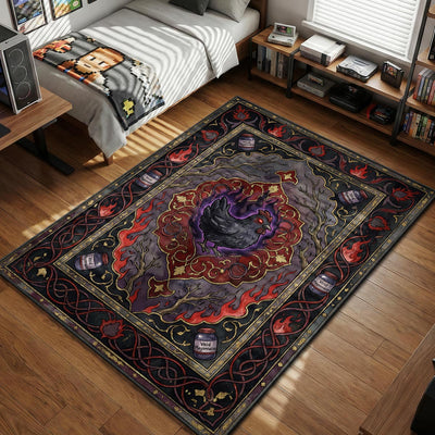 Void Chicken Dark Flame Rug - Stardew Valley Chair Mat