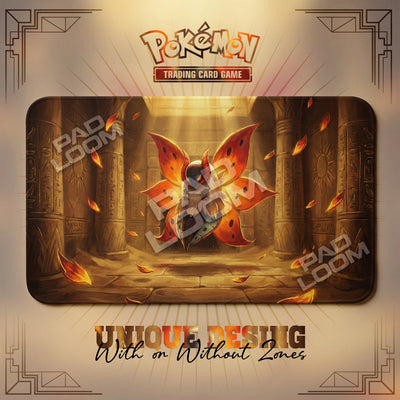 Volcarona Temple Playmat - Pokemon TCG Mat