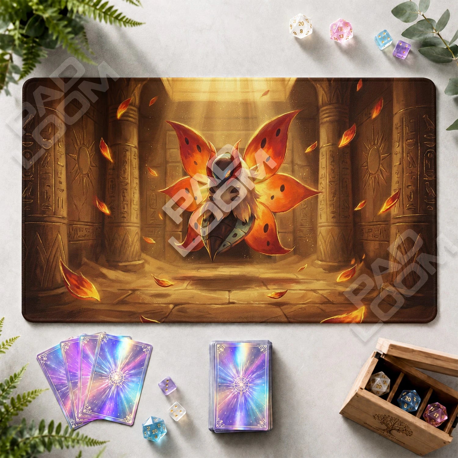 Volcarona Temple Playmat - Pokemon TCG Mat