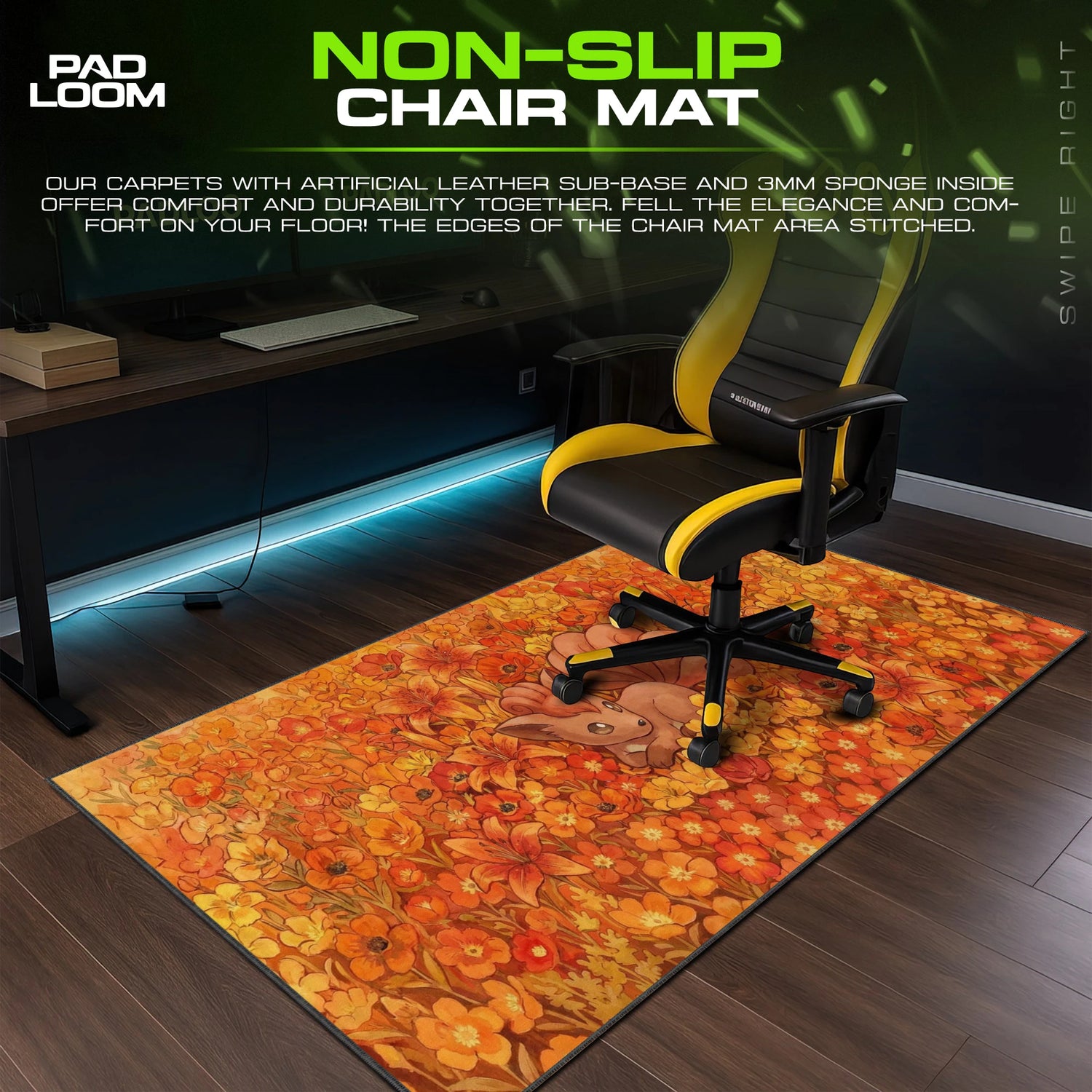 Vulpix Ember Blossom Mouse Pad - Pokémon Desk Mat