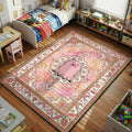 Waddles pig Gravity Falls area rug with hearts and rainbows on pink marble tapestry