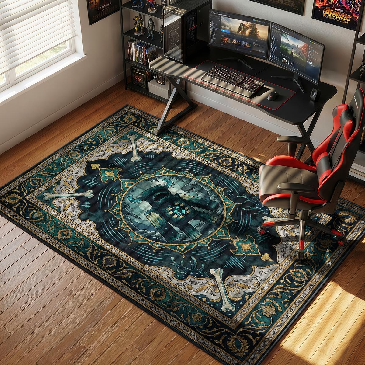 Warden Deep Dark Rug - Minecraft Chair Mat