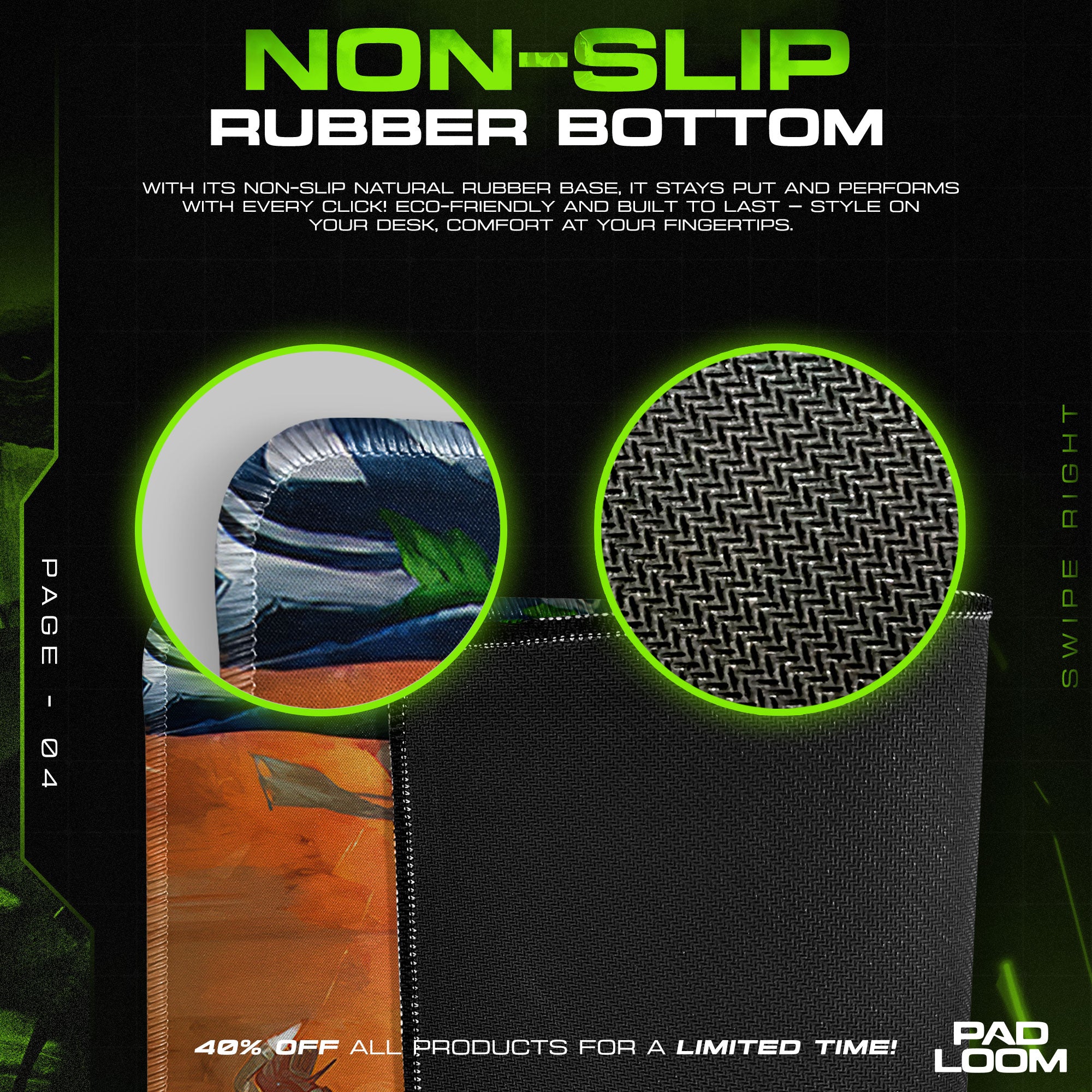 Warhammer 40K Battle Mouse Pad, Sci-Fi Gaming Desk Mat