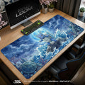 Wartortle Moonlit Surf Mouse Pad – gaming desk mat by Padloom