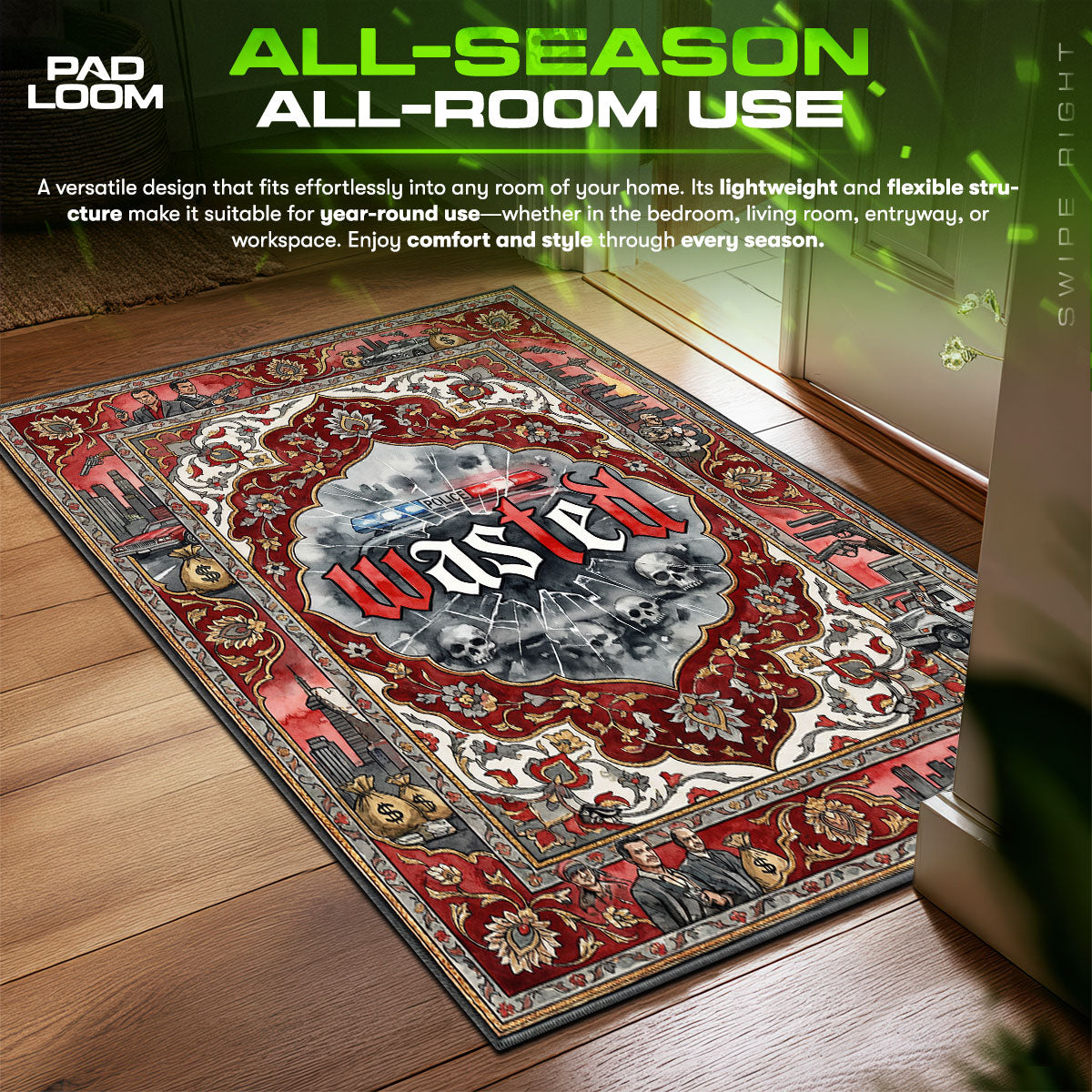 Zerbrochener Glas-Teppich - GTA Stuhlmatte