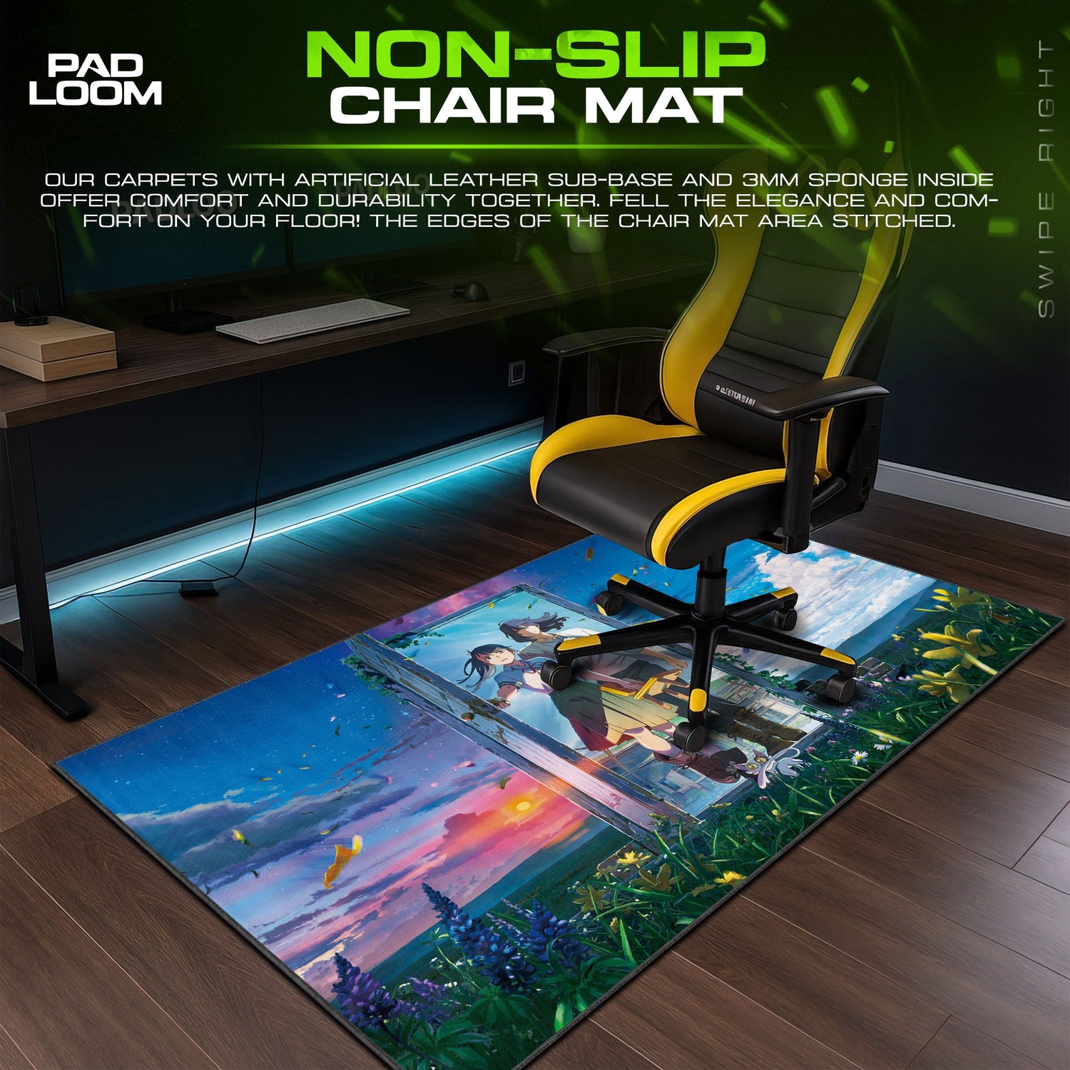 Weathering With You Mouse Pad – Sky Portal Anime Desk Mat Padloom