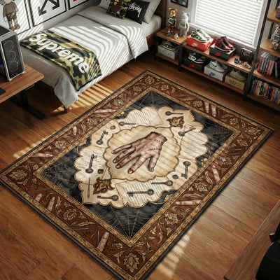 Wednesday Thing Hand Rug – Gothic Fan Mat