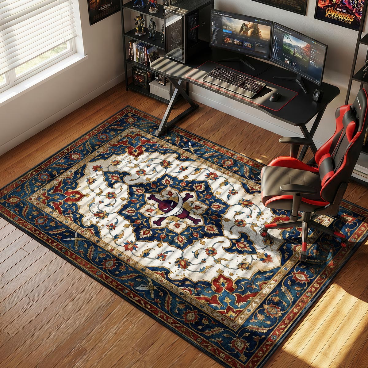 Whitebeard Jolly Roger One Piece Chair rug — main product view