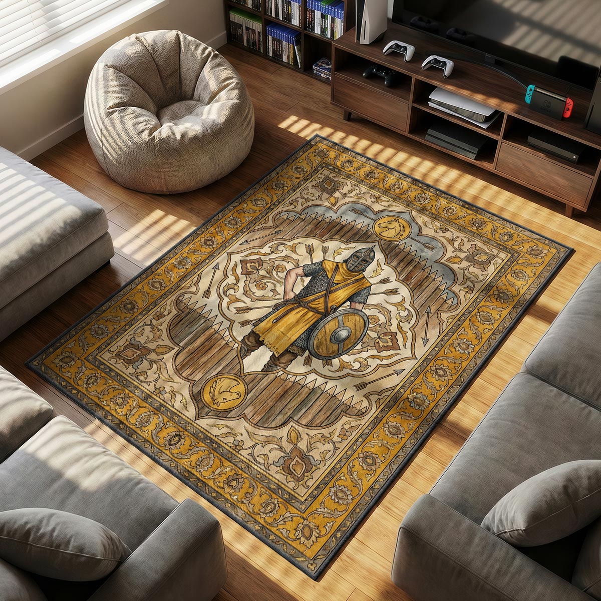 Whiterun Guard Patrol Rug - Skyrim Chair Mat