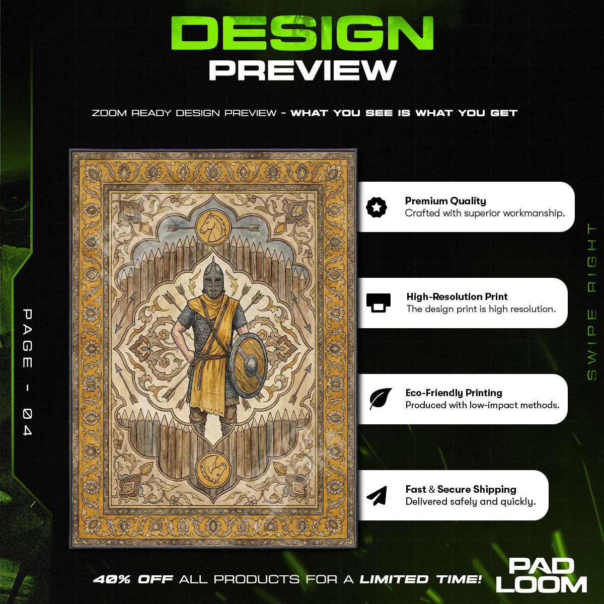 Whiterun Guard Patrol Rug - Skyrim Chair Mat