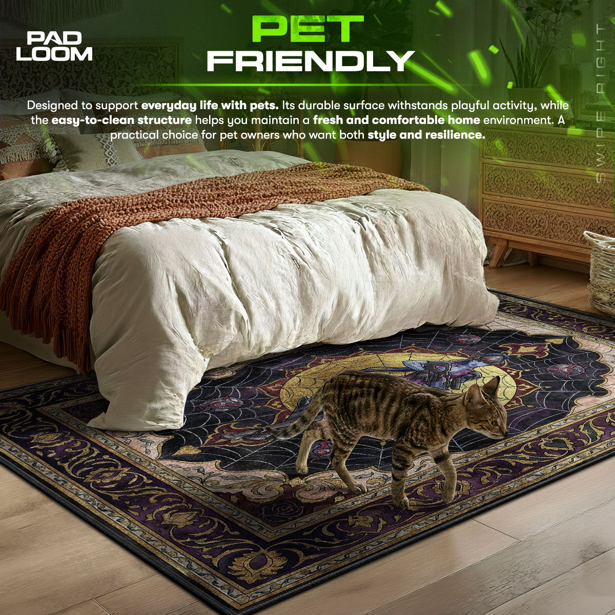 Widowmaker Sniper Web Rug - Overwatch Chair Mat