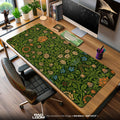 Wildwood Bloom Mouse Pad, Forest Floral Gaming Desk Mat Padloom