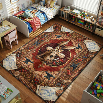 Wile E Coyote ACME dynamite Looney Tunes kids bedroom area rug