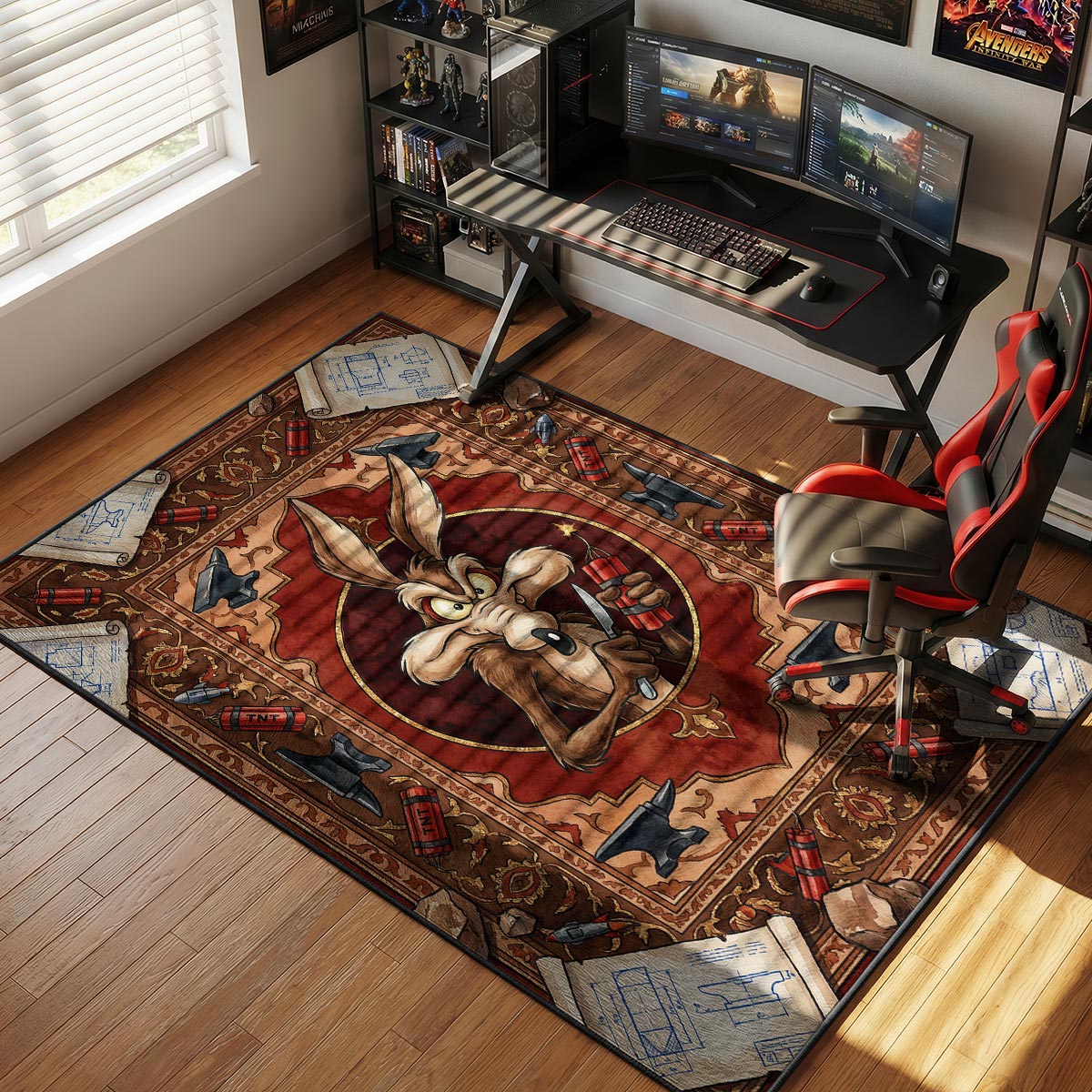 Wile E. Coyote ACME Dynamite Kids rug — main product view