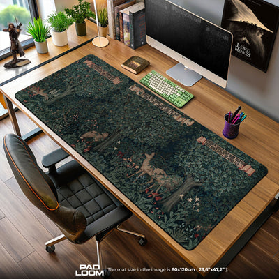 William Morris Forest Deer Mouse Pad – Art Desk Mat