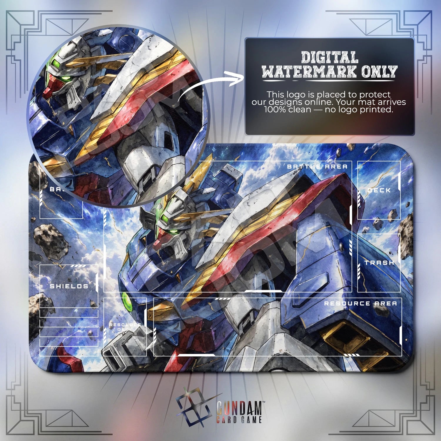 Wing Gundam Tempest Playmat - TCG Card Game Mat