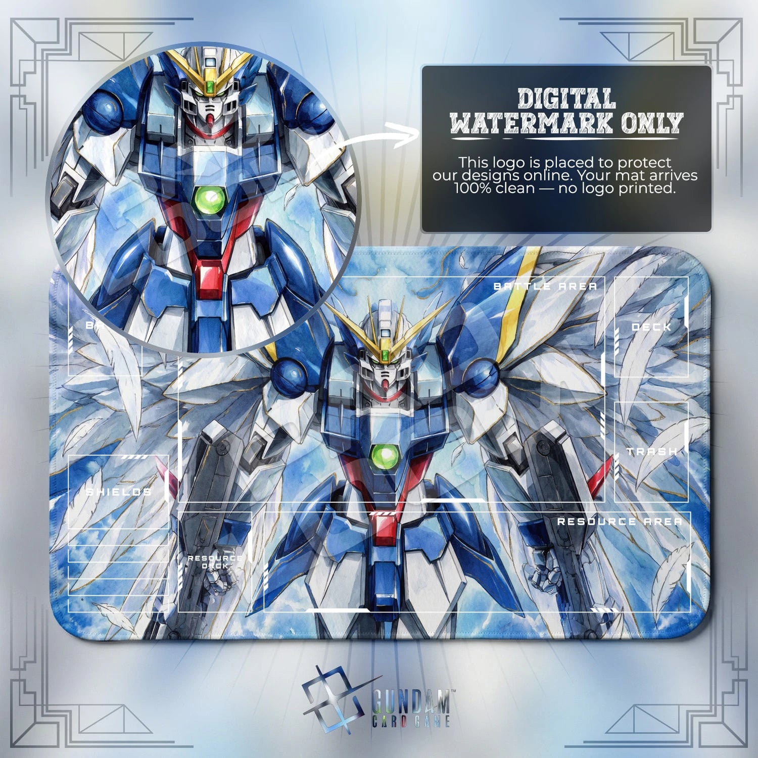 Wing Zero Zenith Playmat - Gundam TCG Card Game Mat