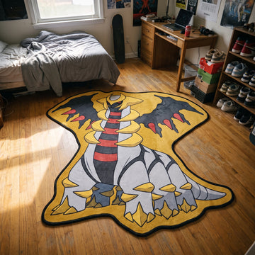 Winged Giratina Rug - Shaped Anime Area Rug