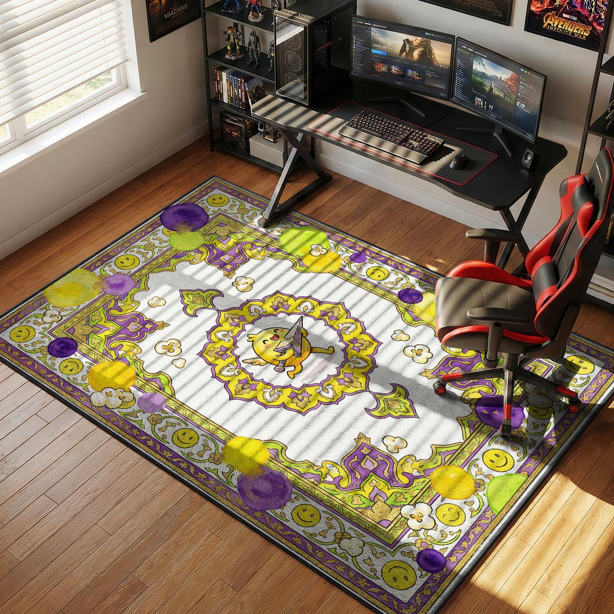 Wingman Spike Plant Rug - Valorant Chair Mat