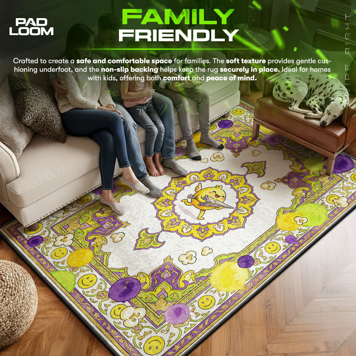 Wingman Spike Plant Rug - Valorant Chair Mat