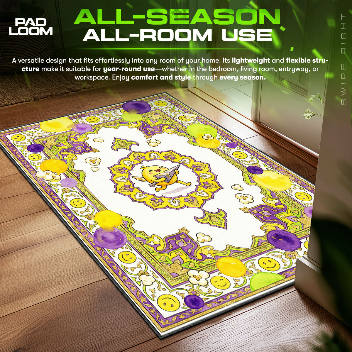 Wingman Spike Plant Rug - Valorant Chair Mat