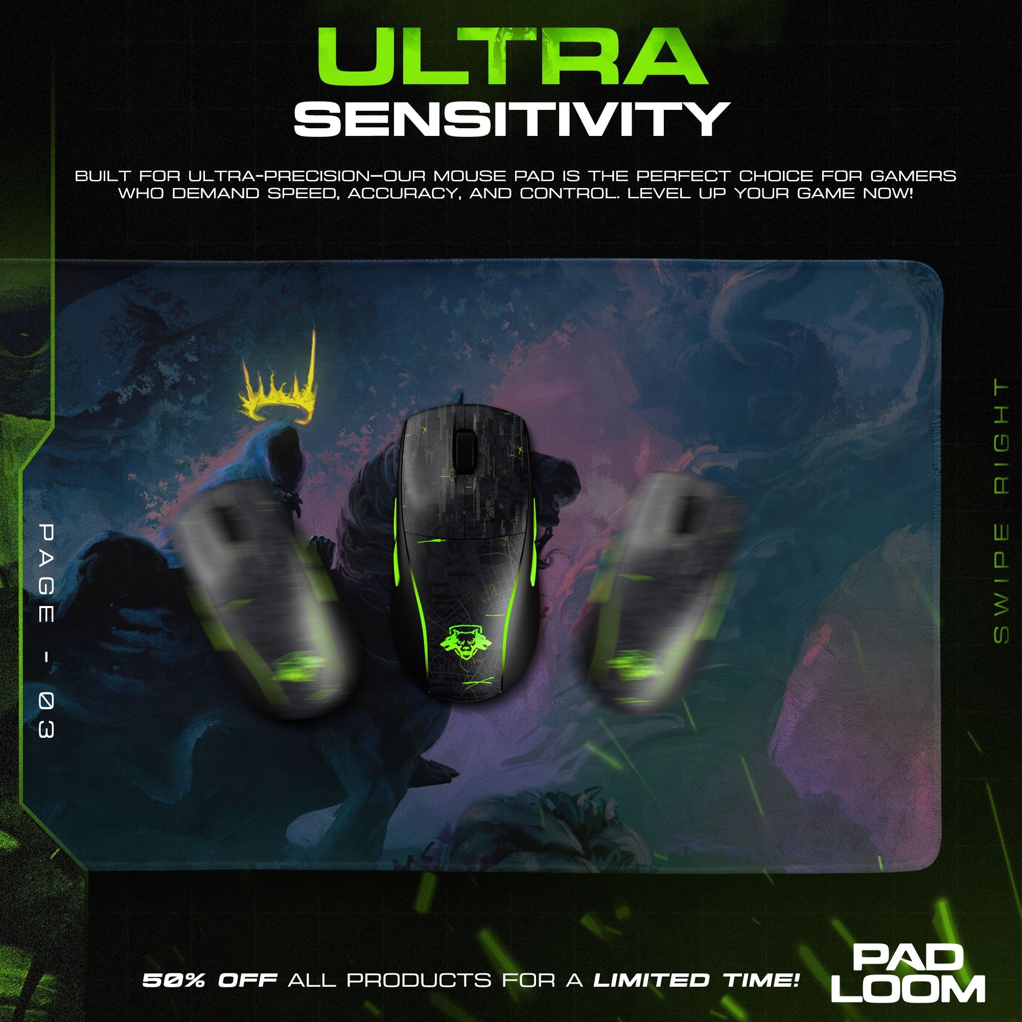 Witch-King of Angmar Mouse Pad - LOTR Fantasy Gaming Mouse Pad Padloom