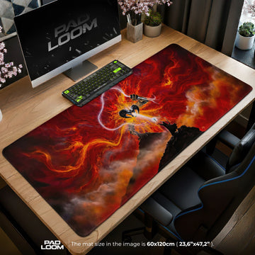 Wizard vs Balrog Bridge Mouse Pad – gaming desk mat by Padloom