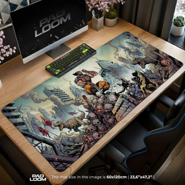 Wolverine Ruins Stand Mouse Pad - Marvel Desk Mat