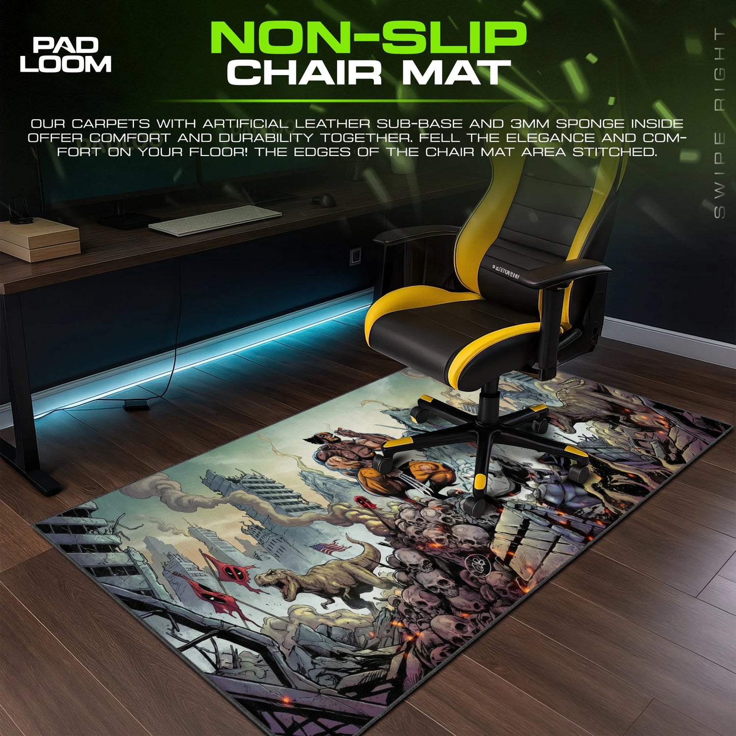 Wolverine Ruins Stand Mouse Pad - Marvel Desk Mat