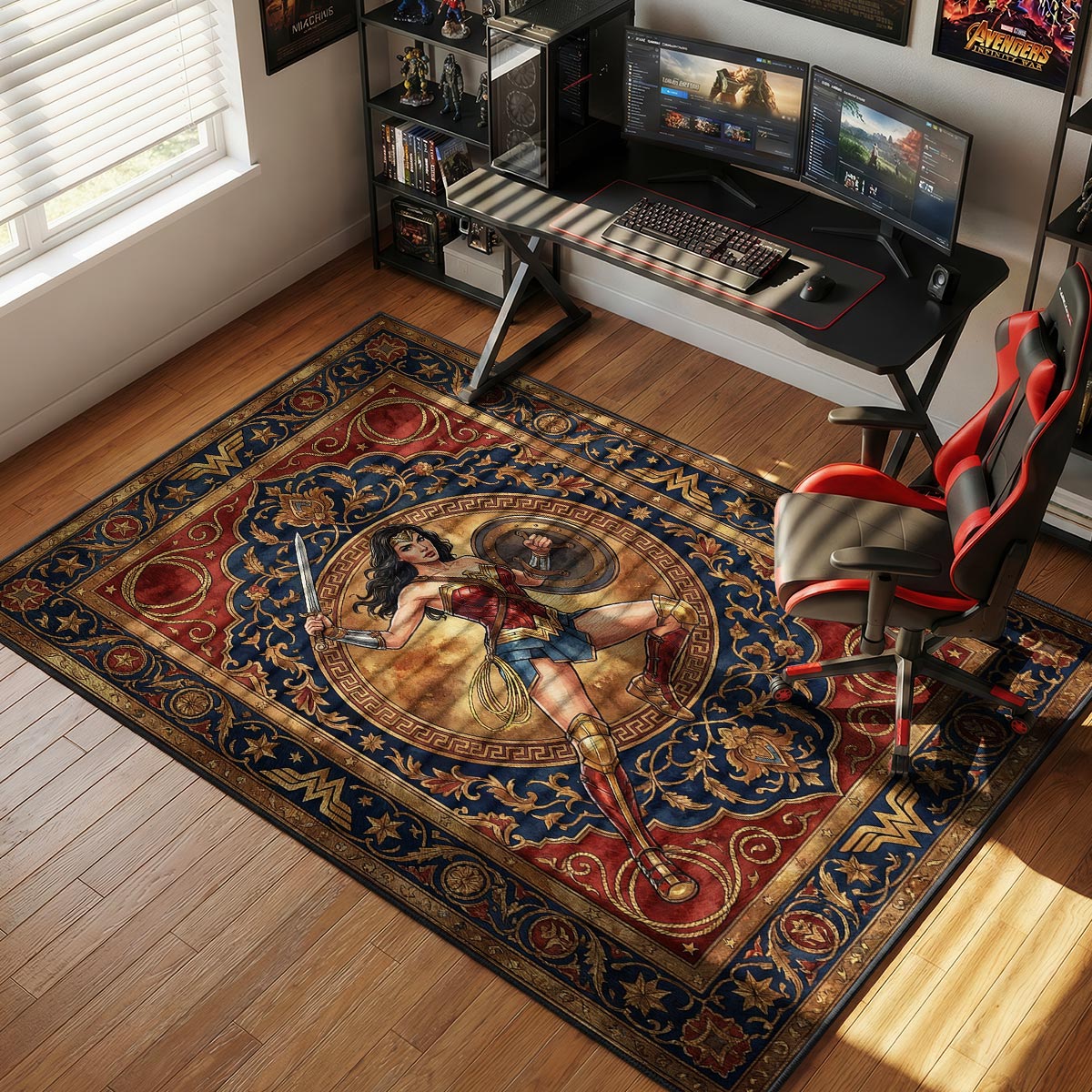 Wonder Woman Amazon Tapestry DC Comics Room rug — main product view