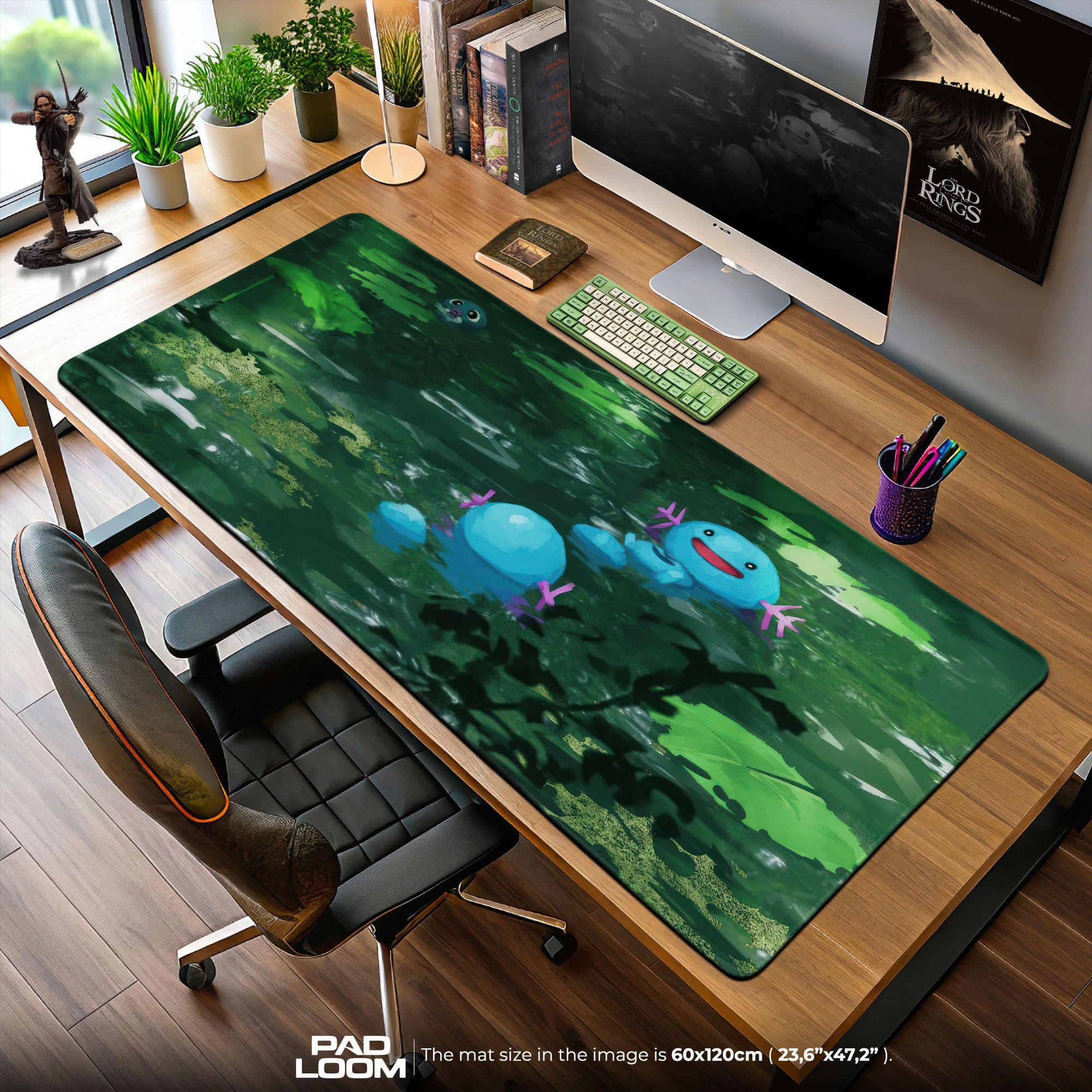 Wooper Pond Mouse Pad, Pokémon Water Desk Mat