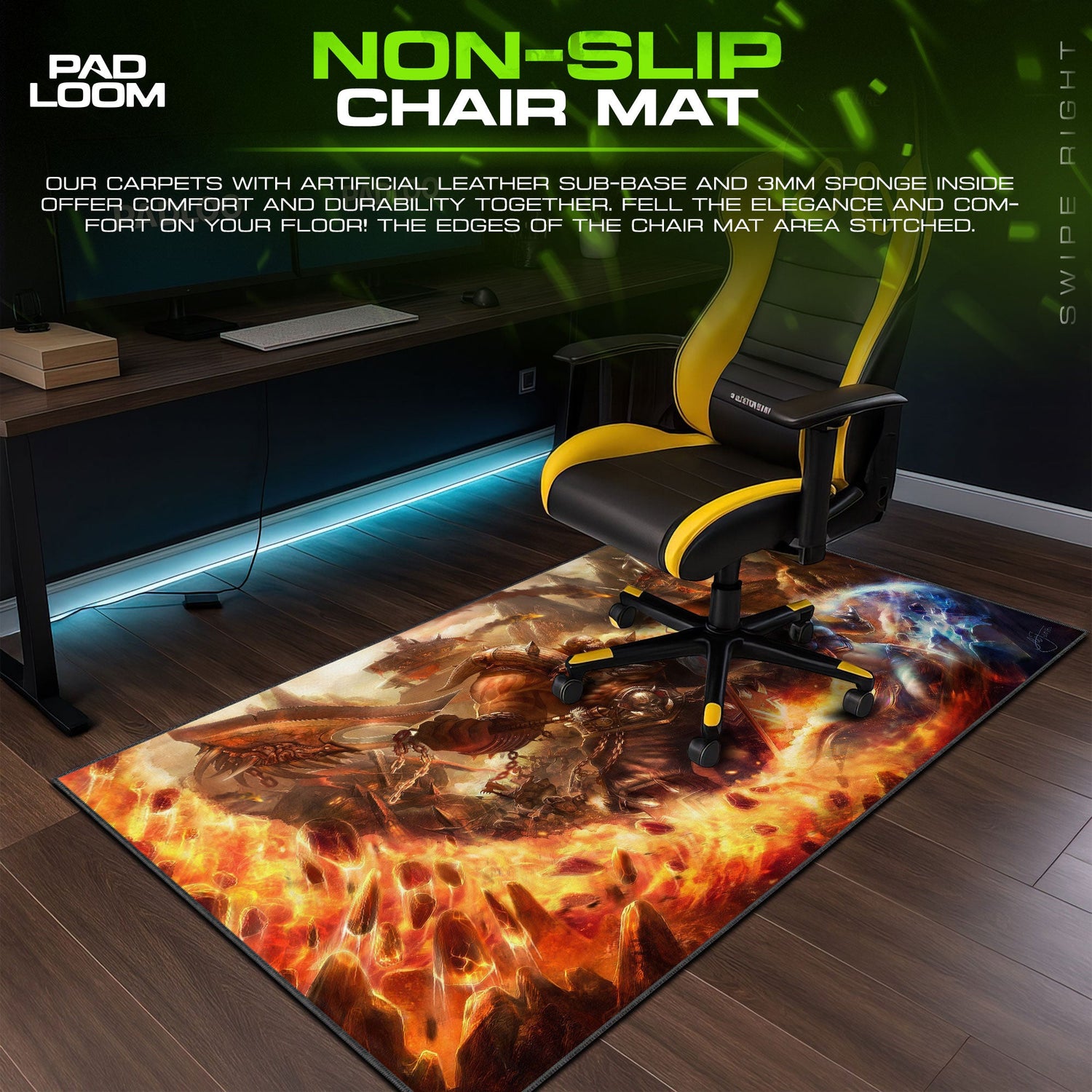 World of Warcraft Alliance vs Horde Mouse Pad – Eternal Battle Game Desk Mat Padloom