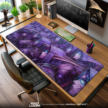 World of Warcraft Sylvanas Shadows Mouse Pad, MOBA Gaming Desk Mat