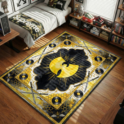 Wu-Tang Clan Gold Killa Beez Rug - Streetwear Floor Mat