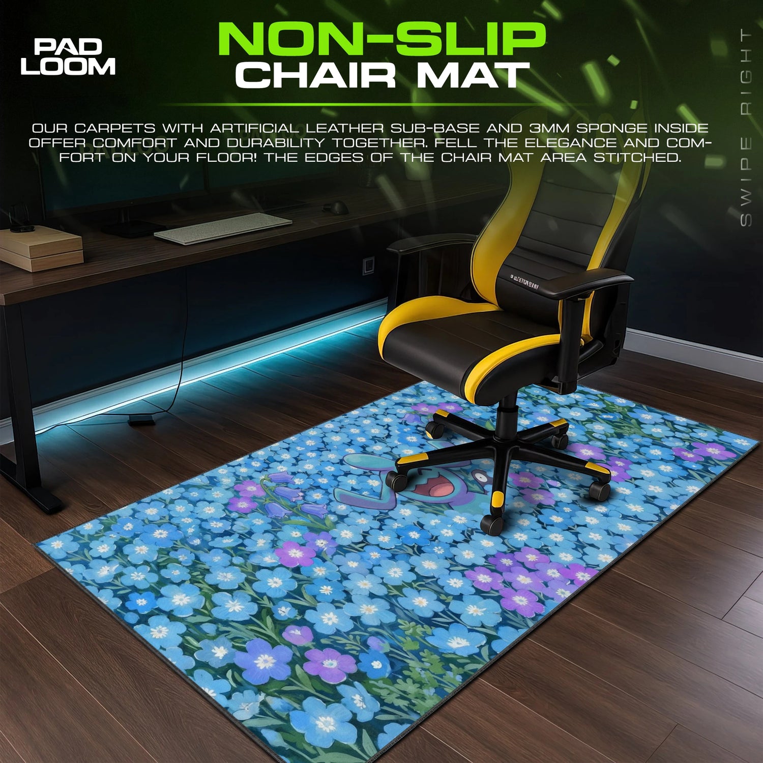 Wynaut Bluebell Field Mouse Pad - Pokémon Desk Mat